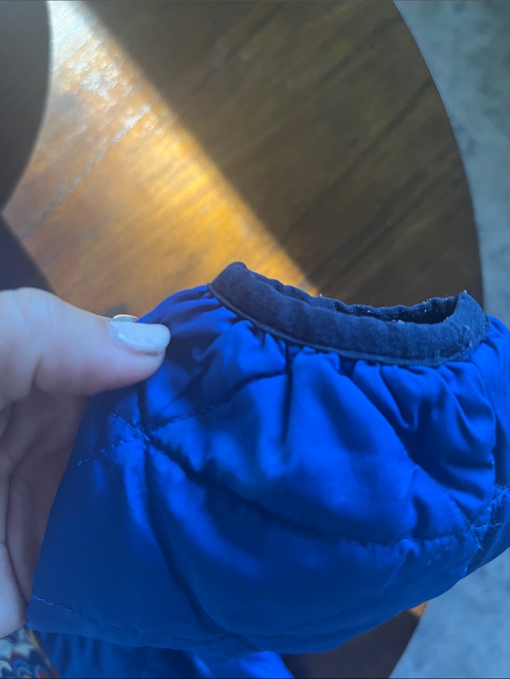 Patagonia Reversible Blue Patterned Hooded Jacket 3T - Picture 7 of 11